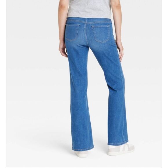 Ingrid & Isabel Over The Belly High Rise Flare Maternity Jeans Size 0 - Picture 2 of 8